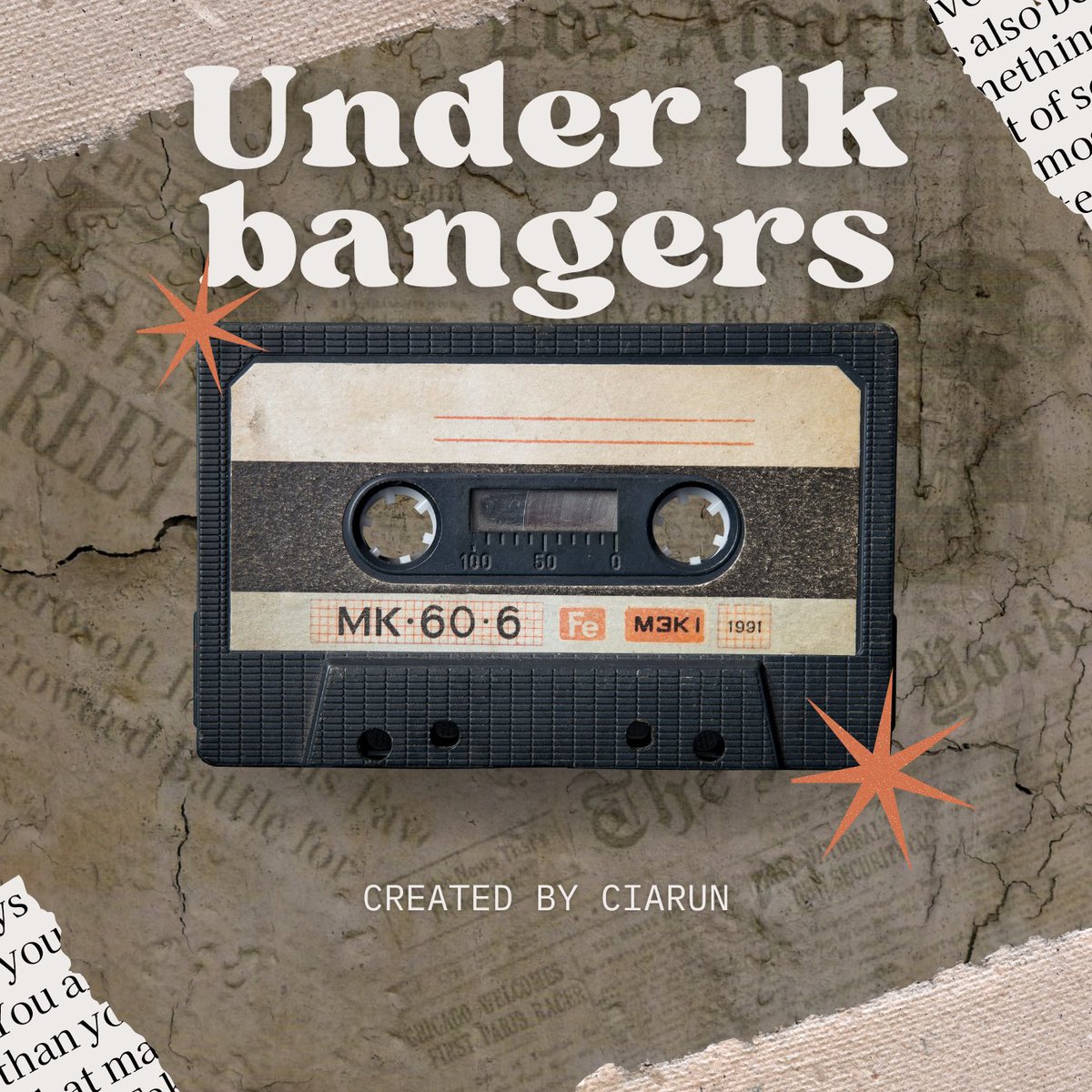 listen to love of yeaterday by ciarun (@ciarun_h) on Twitter photo Under 1k volume 1
open.spotify.com/playlist/4N37B…
Featuring @dj_rossthaboss <a href="/MysteryKnown1/">Mystery Known MK</a> <a href="/RobcruzRyatt/">RobCruz/Ryatt</a> <a href="/BlesiRebekah/">MissBekah Productions</a> <a href="/thesickleaves/">The Sick-Leaves</a> <a href="/French4Some/">FRENCH FOR SOMETHING</a> <a href="/Anduna_J/">Anduna J</a> <a href="/bryonywmusic/">Bryony Williams</a> <a href="/iamdolojones/">Dolo Jones</a> <a href="/westernjaguar/">Western Jaguar</a> <a href="/stonedogmusic/">stonedog</a> <a href="/artblockmusic/">Art Block</a> <a href="/MyPaintedSmile_/">My Painted Smile</a> and <a href="/sleepincircles/">Sleeping in Circles</a>
Check it out Under 1k volume 1
open.spotify.com/playlist/4N37B…
Featuring @dj_rossthaboss <a href="/MysteryKnown1/">Mystery Known MK</a> <a href="/RobcruzRyatt/">RobCruz/Ryatt</a> <a href="/BlesiRebekah/">MissBekah Productions</a> <a href="/thesickleaves/">The Sick-Leaves</a> <a href="/French4Some/">FRENCH FOR SOMETHING</a> <a href="/Anduna_J/">Anduna J</a> <a href="/bryonywmusic/">Bryony Williams</a> <a href="/iamdolojones/">Dolo Jones</a> <a href="/westernjaguar/">Western Jaguar</a> <a href="/stonedogmusic/">stonedog</a> <a href="/artblockmusic/">Art Block</a> <a href="/MyPaintedSmile_/">My Painted Smile</a> and <a href="/sleepincircles/">Sleeping in Circles</a>
Check it out