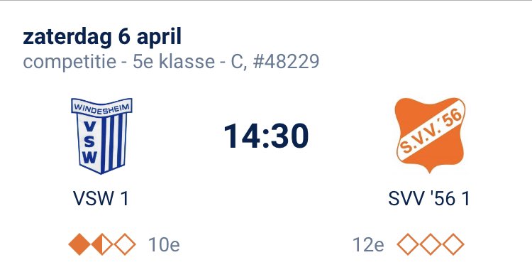 stijn_mr's tweet photo. ⚽️MATCHDAY
🆚 @VSWWindesheim - @SVV56 
🏟️Sportpark De Bosrand
📍Zwolle
⏰14:30
🏆5e klasse C - speelronde 18

Vandaag mijn officiële debuut bij de standaardelftallen in de 5e klasse. Ik hoop op een mooie pot in het zonnige Zwolle. https://t.co/DWkPfjCGmn