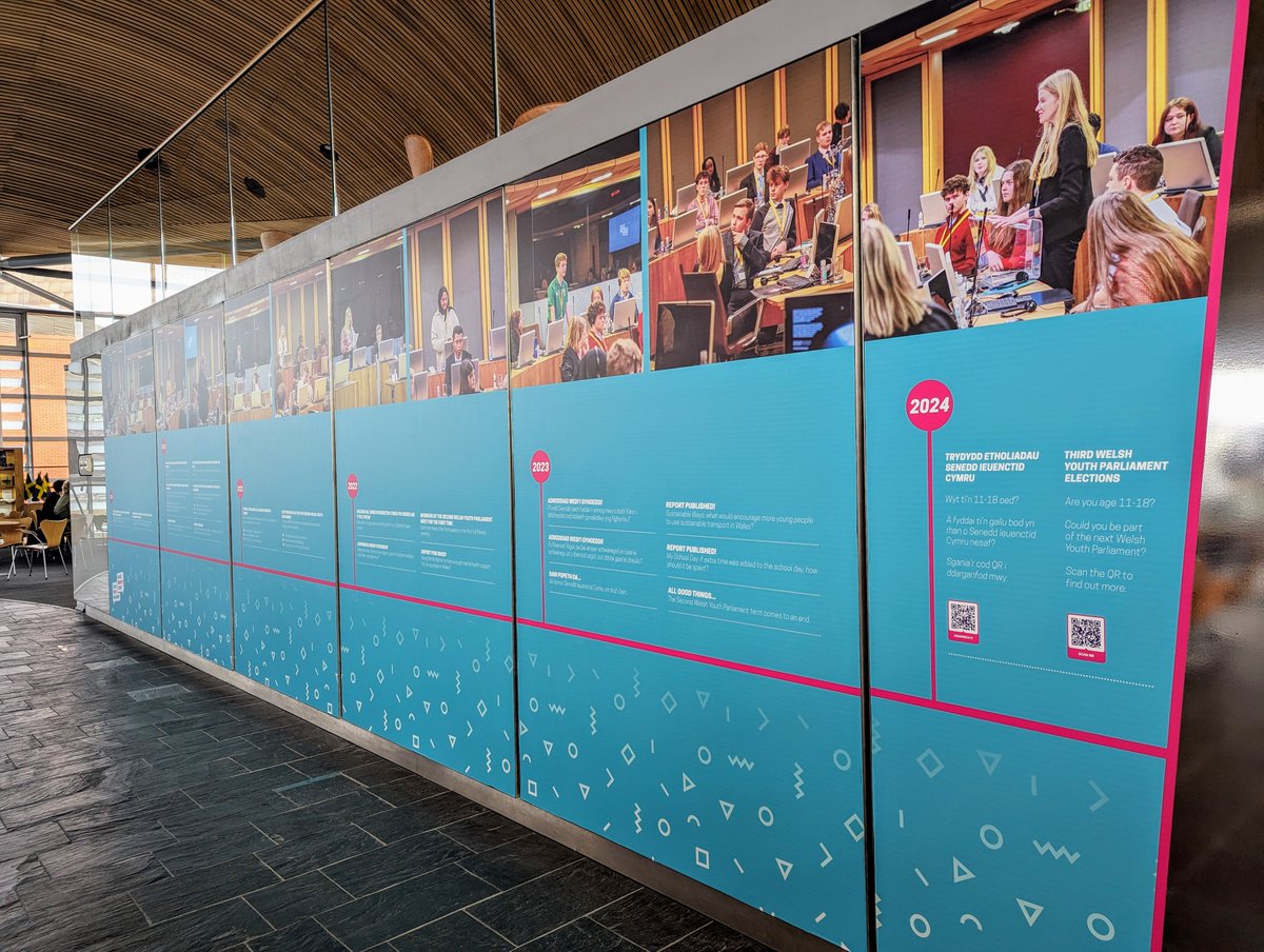 Come take a look at the impactful work of @WelshYouthParl as they delve into topics that are important with you! Explore their journey and insights showcased in a timeline and exhibition at the Senedd. Are you ready to step up as a candidate for the upcoming term?👀