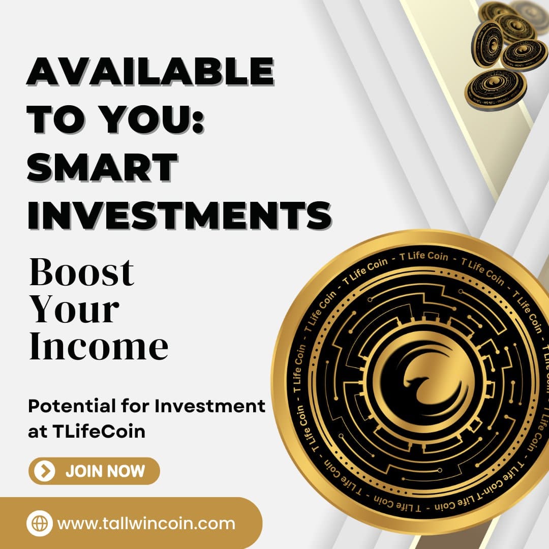 Invest in T Life Coin today and unlock a world of opportunities! Don't miss out on your chance to be part of something revolutionary.
#TLifeCoin #InvestmentOpportunity #FinancialFreedom #BlockchainRevolution