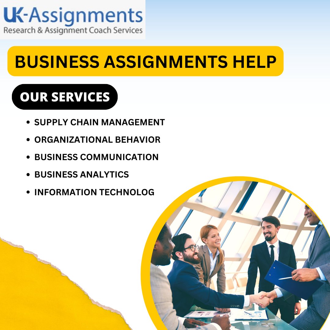 Unlock your academic potential with our dedicated UK assignment help service tailored specifically for business students. Expert guidance, timely submissions, and top-notch grades await you! 🎓📈 
#UKAssignmentHelp #BusinessStudents