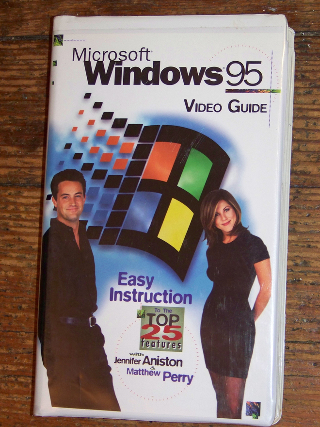 Throwback to when you could WATCH the stars of Friends explain Windows 95