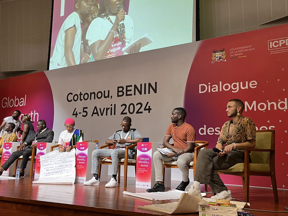 omarvanreenen's tweet photo. At the @UNFPA Global Youth Dialogue’s #ICPD30, where 220 youth from 130 countries are sounding the alarm on the democratic backsliding and weaponisation of LGBTQI+ rights. Queer African youth are impacted the most by anti-LGBTQI+ bills which are set to restrict our access to SRHR https://t.co/psdgMzqr3C