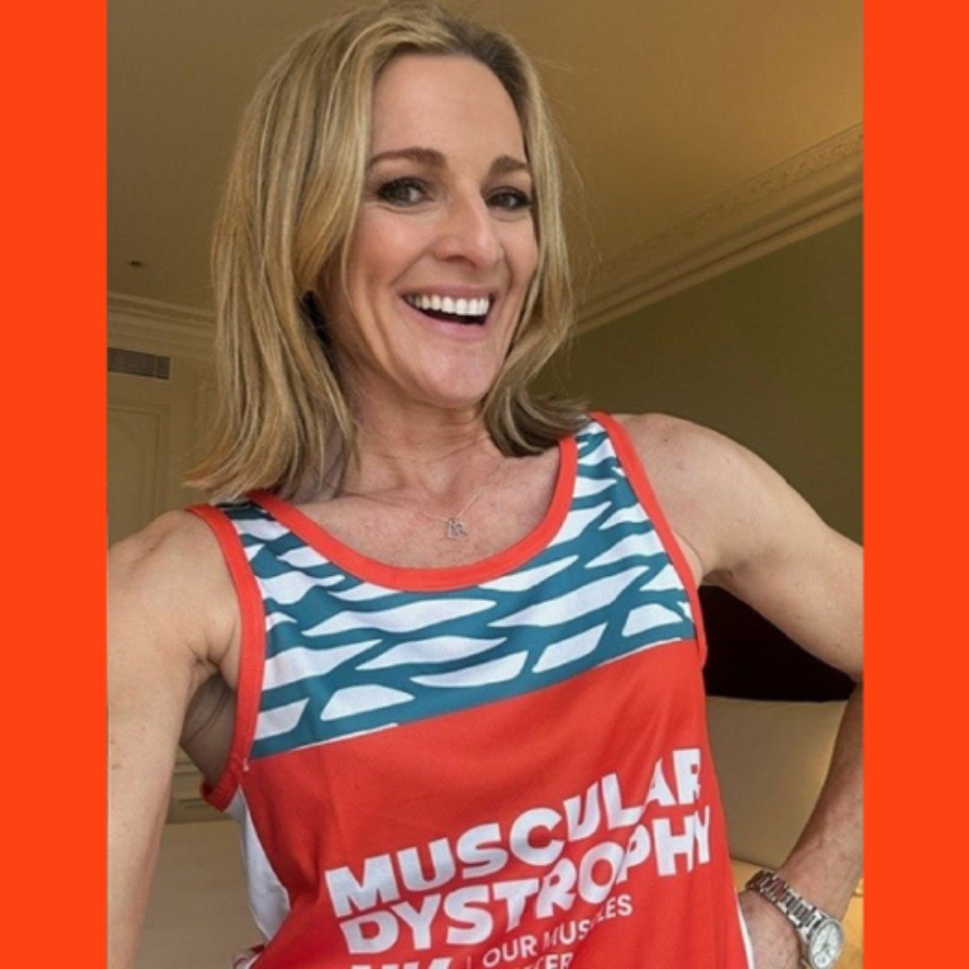 Good luck to @Gabby Logan and the rest of #TeamMDUK running the London Landmarks Half Marathon tomorrow! Thank you for all your hard work fundraising and training for the event. Together we can change the future of muscle wasting conditions.