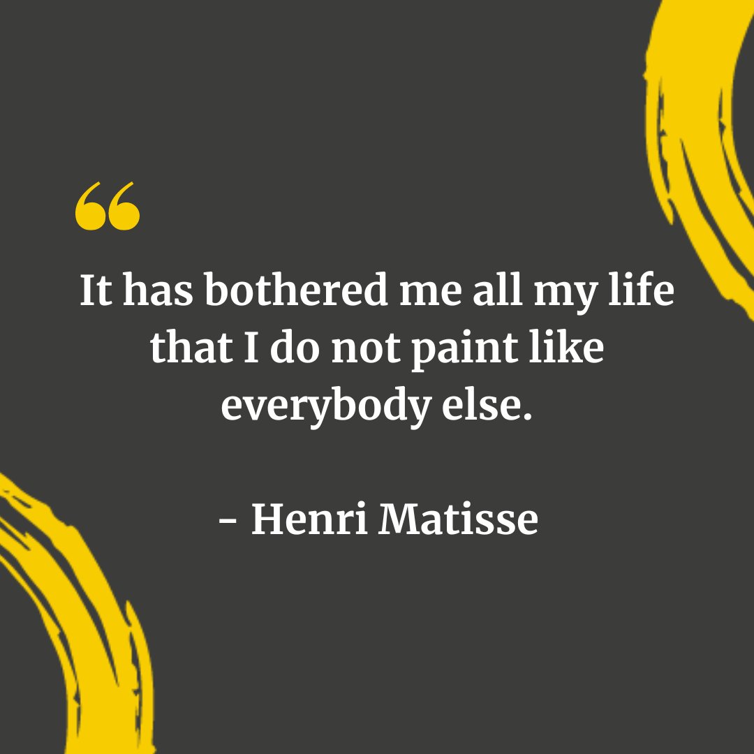 'It has bothered me all my life that I do not paint like everybody else.”- #HenriMatisse #FaceEquality #MyFaceIsAMasterpiece