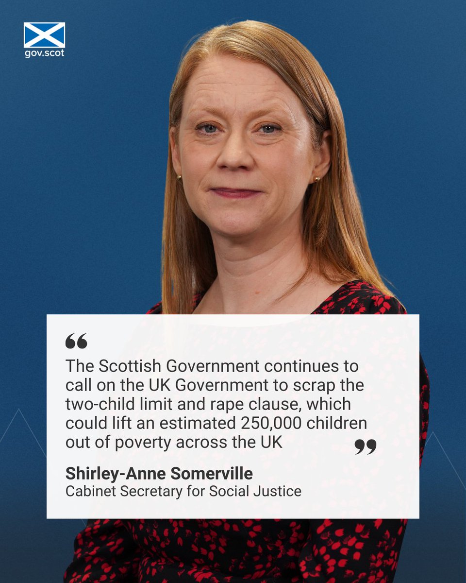 On the 7th anniversary of the two-child limit, Social Justice Secretary @S_A_Somerville has reiterated calls for the UK Government to end the cap, which is estimated to have cost families in Scotland £341 million since its creation in 2017.