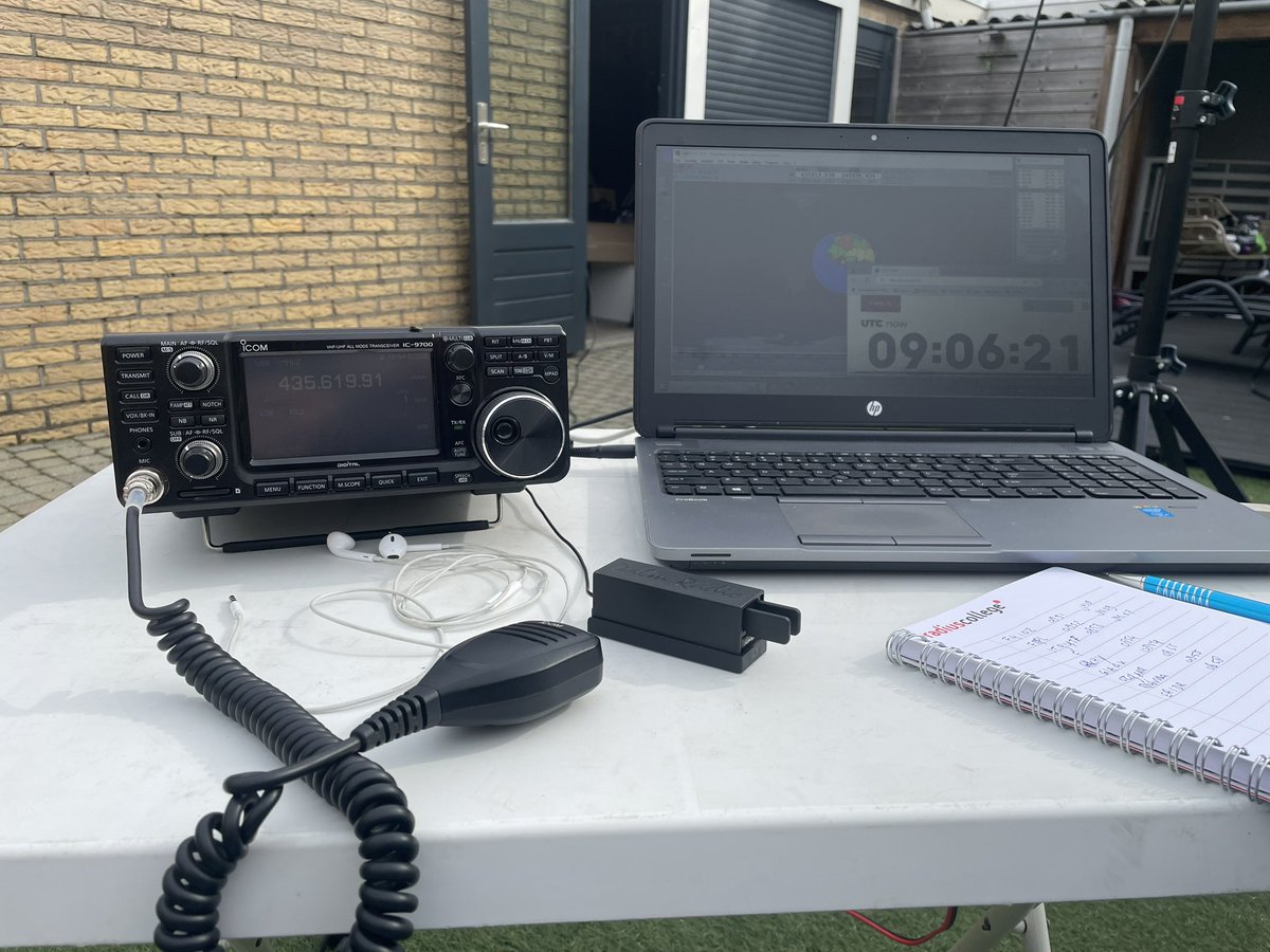 Due to circumstances I have not been active with amateur satellite for a while 🛰️ but today I set up some antenna outside in the garden.. 😉 #amsat #hamr