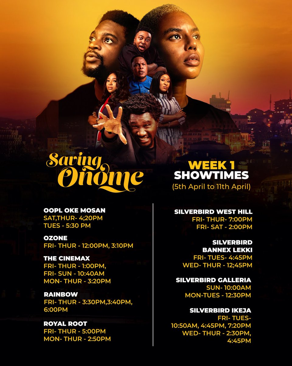 kelechi_udegbe's tweet photo. #Savingonome now showing in all cinemas nationwide . https://t.co/eWiIznfPiw