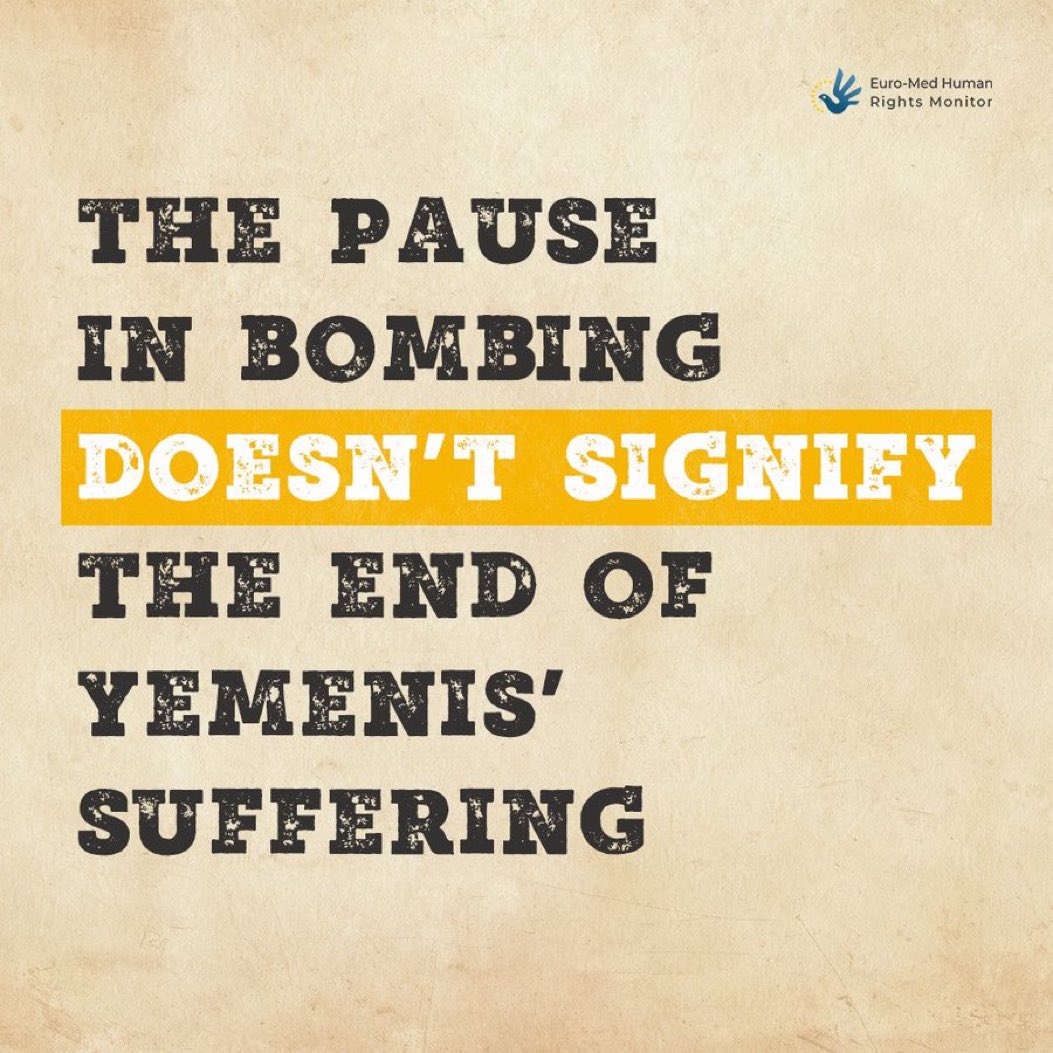 The malnutrition rates in #Yemen remain among the highest in the world, with over half of the population, totaling 33.7 million people, experiencing severe food insecurity MORE: euromedmonitor.org/en/article/6258