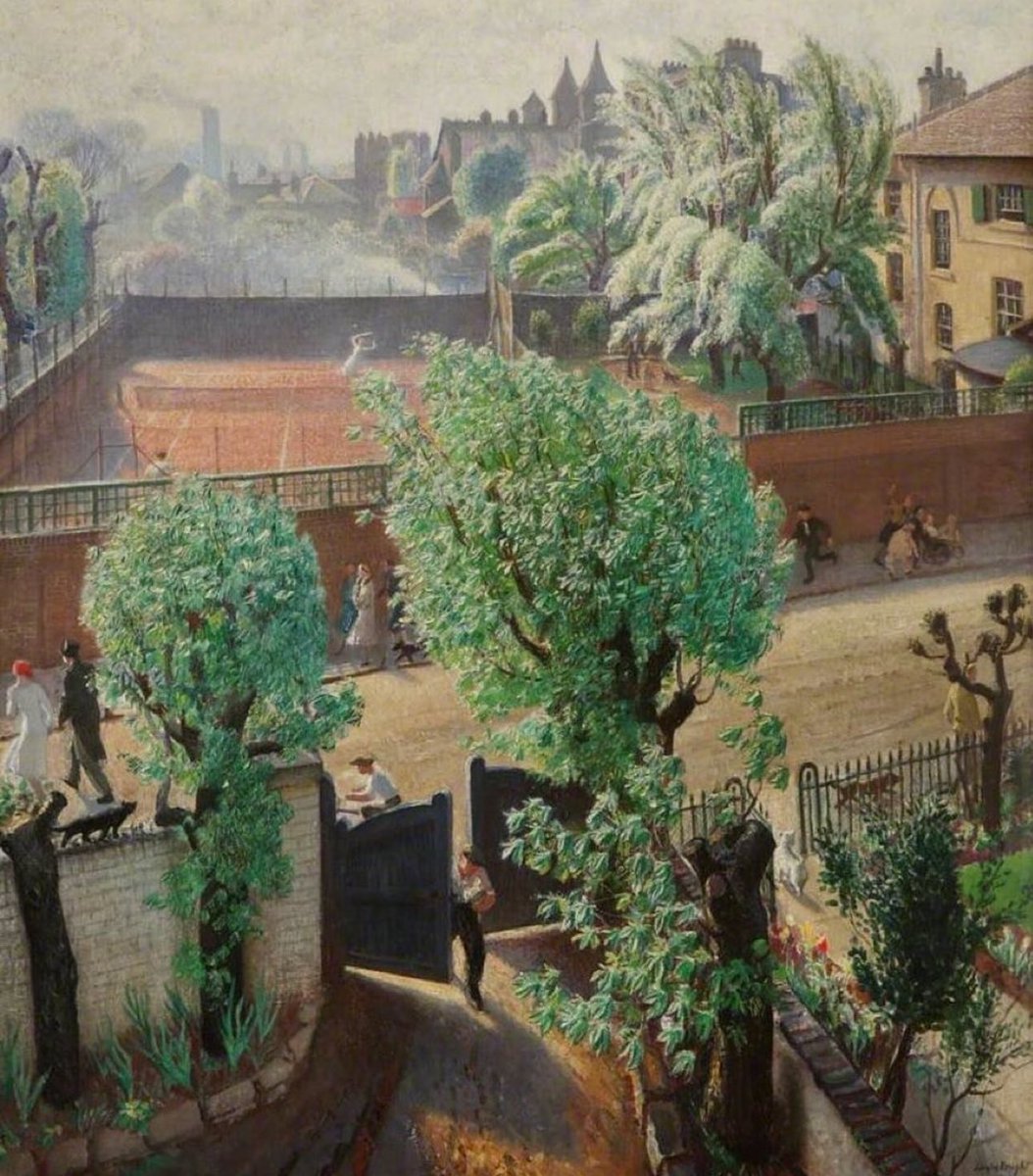 In preparation of my new courses.. I have become obsessed with the beautiful insights offered us around gardens and domestic life..this.. 'Spring in St John's Wood, London', painted by Laura Knight in 1933 gives us just such a glimpse of..