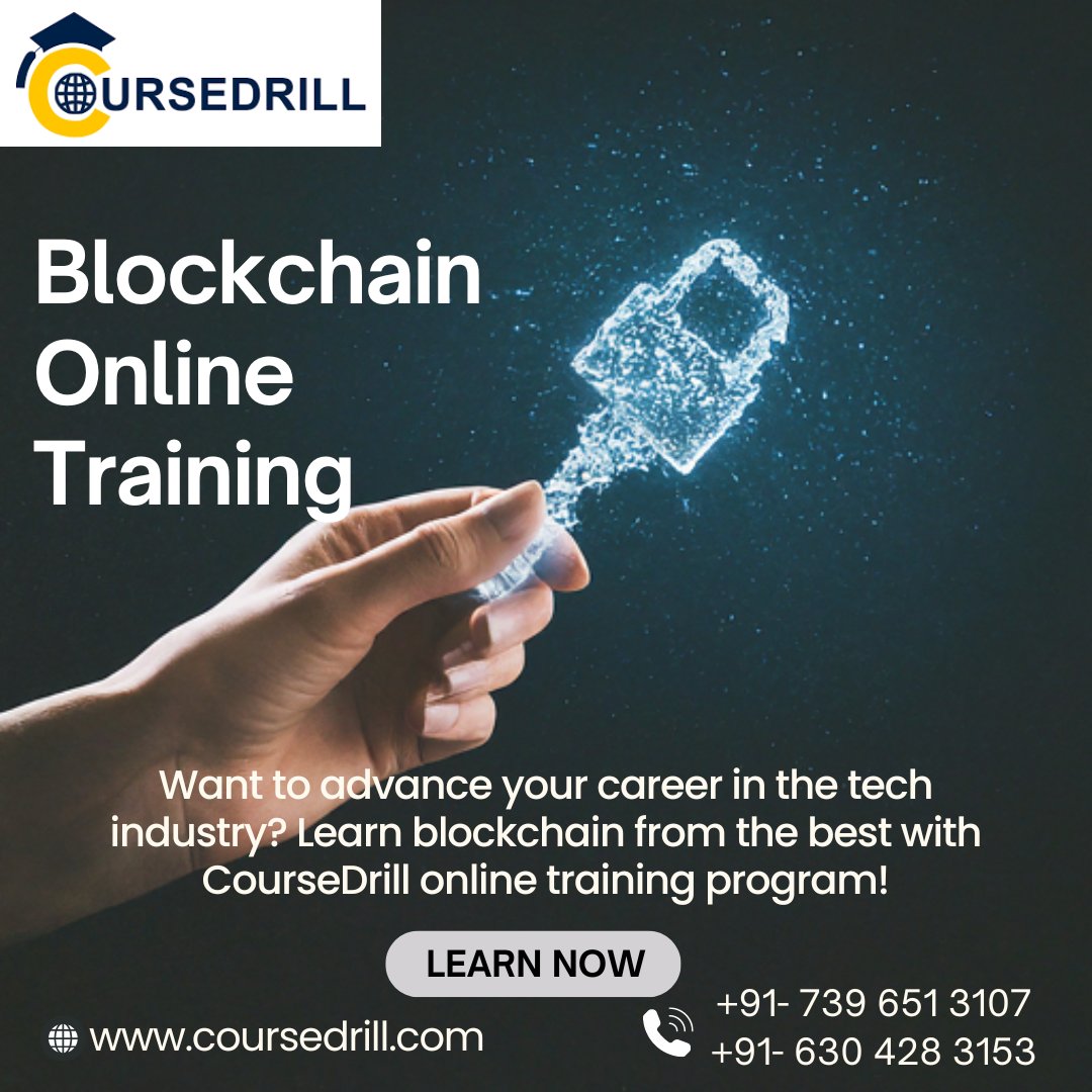 🔥 Discover the Future with Blockchain Online Training! 🔥

Want to learn about blockchain technology? CourseDrill online training is perfect for you!

Enroll Now
coursedrill.com/blockchain-tra…

#BlockchainTraining #CourseDrill #LearnBlockchain #BlockchainRevolution #Cryptocurrency