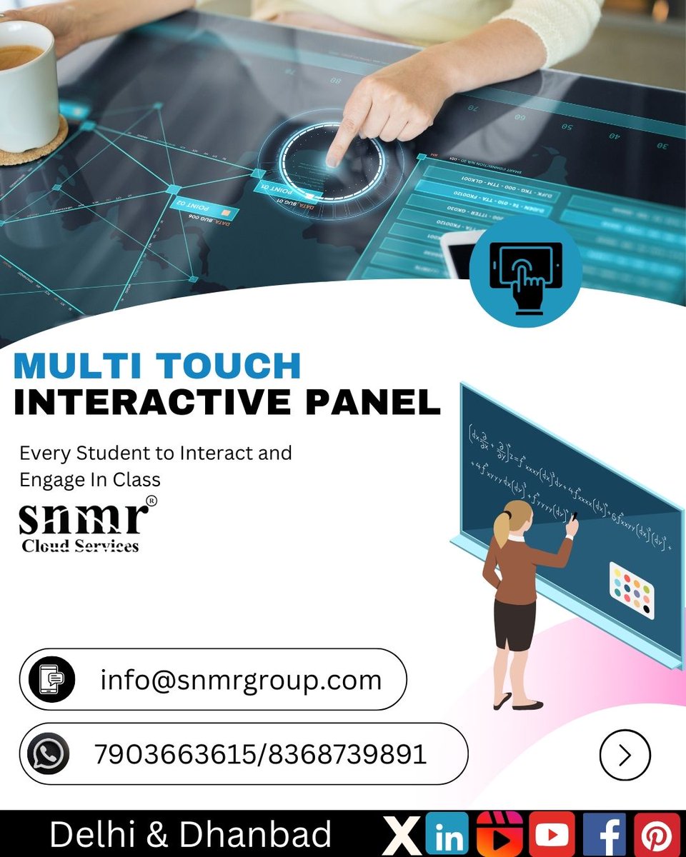 snmrgroup's tweet image. Experience Innovation: Multi-Touch Interactive Panel  #InteractiveTechnology #Innovation#dhanbad #jharkhand #ranchi #bokaro #jamshedpur #india #dumka #kolkata #photography #hazaribagh #instagram #bihar #deoghar #ramgarh #patna #mumbai #follow #giridih #jharkhandi