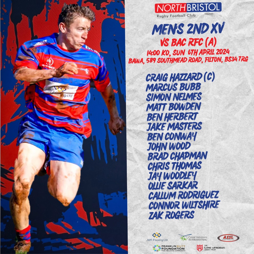 🟦 𝗧𝗘𝗔𝗠 𝗡𝗘𝗪𝗦 🟥

🏉 𝗠𝗲𝗻'𝘀 𝟮𝗻𝗱 𝗫𝗩
🆚️ @BACRFC
⏰ 1️⃣4️⃣:0️⃣0️⃣ KO
📍 AWAY 🏟

#UTN 💙❤💙❤
#FREETOSEE #bristol #rugby #northbristol #grassroots  #bristolrugby