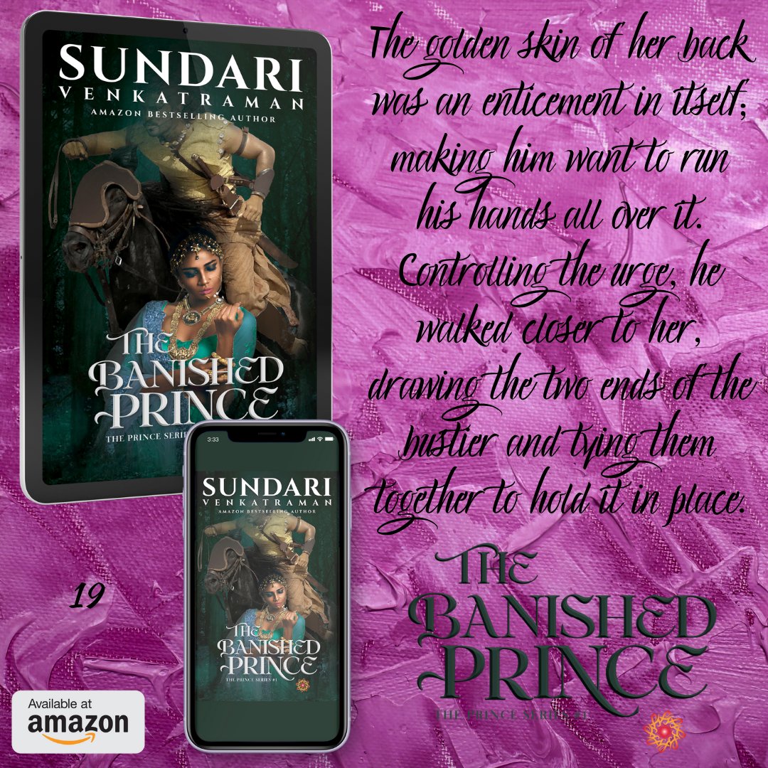 THE BANISHED PRINCE #HistoricalRomance #HistoricalFiction #KindleUnlimited #SundariVenkatraman #Bestseller She stared at him, fascinated by the manner in which his whole face lit up when he laughed, his perfect teeth only adding to his handsome persona. amazon.ca/dp/B0CTL2WXLT