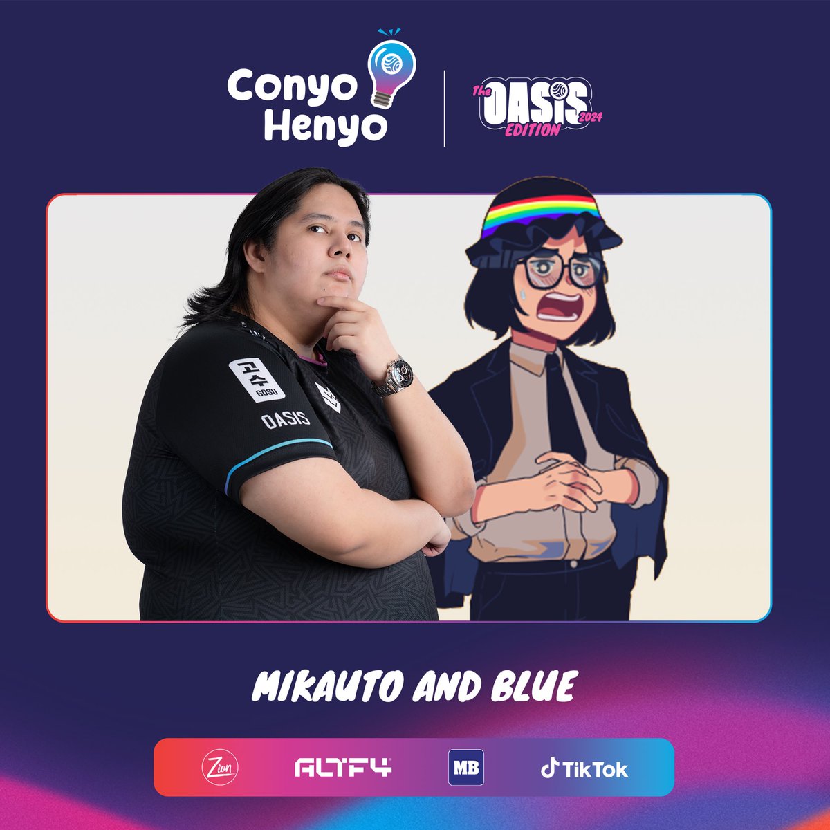 Yo pare I heard The Pebbles will make sali this year’s Conyo Henyo! This braindead duo is set to bring chaos tomorrow! Introducing our next duo to join Conyo Henyo, welcome @mikauto and BLUE! #ConyoHenyo #SinceDayOne