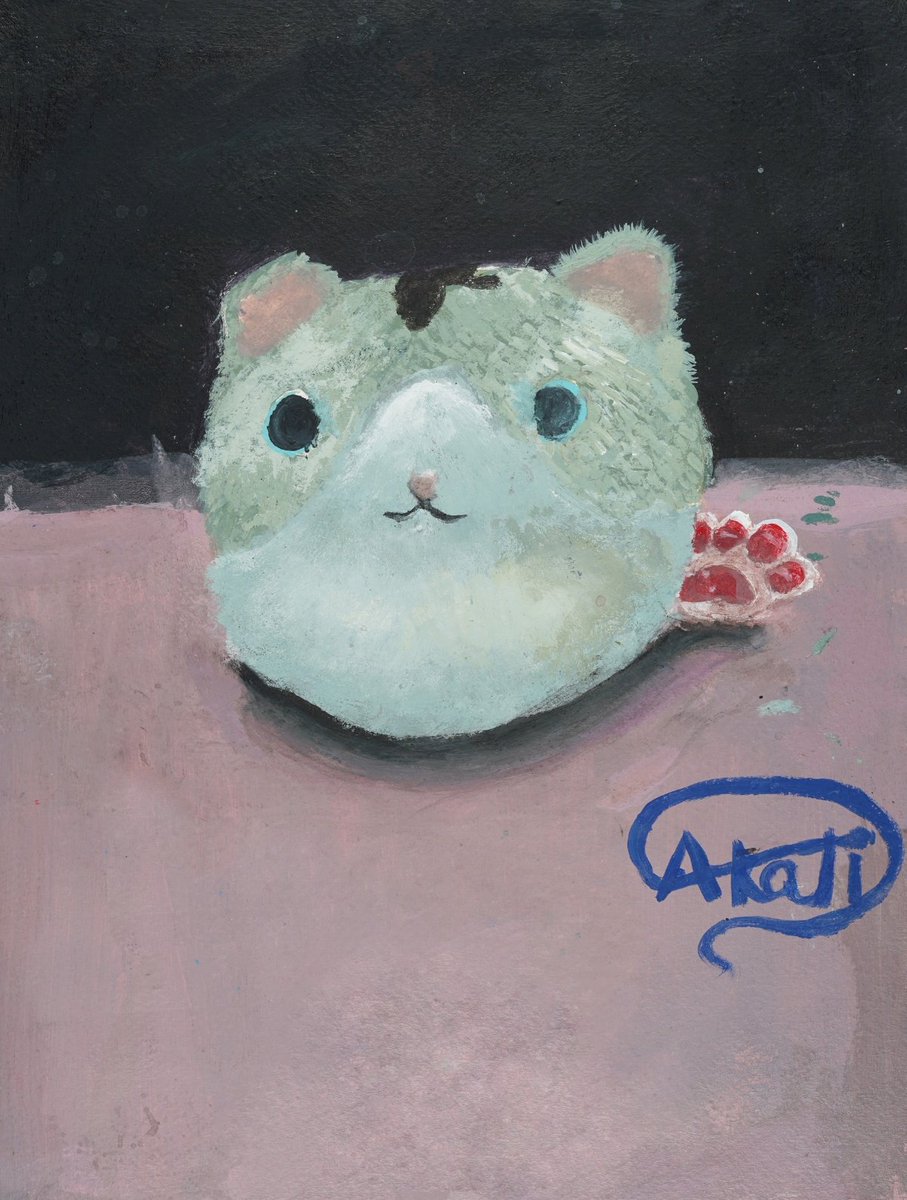 k_paintingclass's tweet photo. 《ねこだんごのエスキース》

小学校5年生が描いた、ねこだんごのぬいぐるみのエスキース（本番を描く前の下絵、練習）です👩🏻‍🎨✨

筆の荒い子でしたが、このエスキースでかなり上手になったと思います🖌️🎨
ぬいぐるみの毛の質感を表現しようと試行錯誤し、感覚を磨いてきました💪

次週、長期間向き合って完成した本番の作品をご紹介致します🖼✨