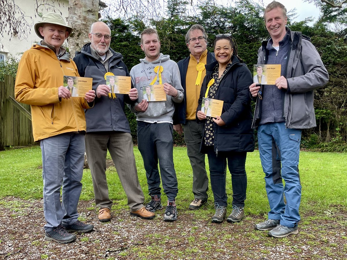Canvassing for Jack Major in Ashburton & Buckfastleigh by-election.