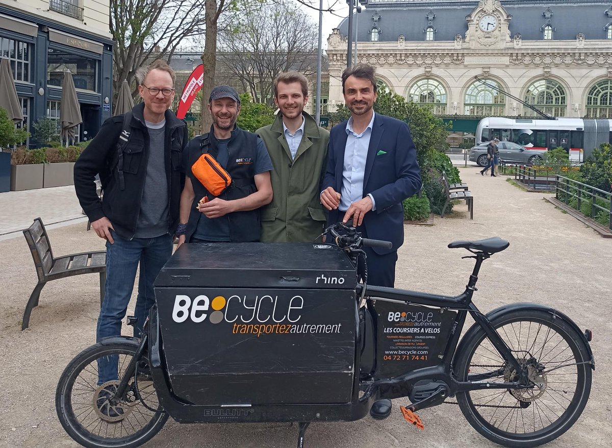 Becycle était à l'inauguration de la VL2. Les voies lyonnaises, une opportunité pour le développement de la cyclologistique 👍