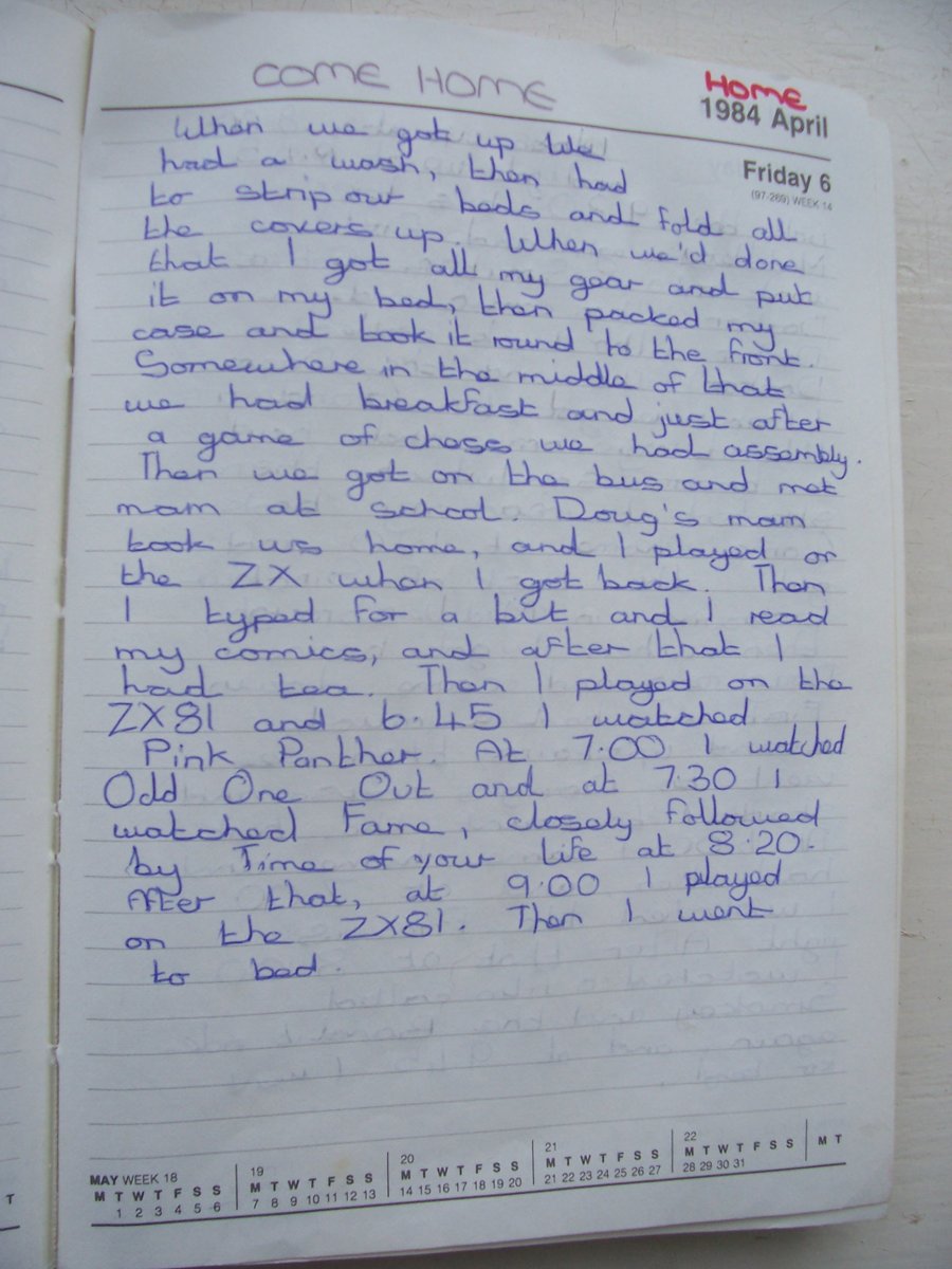 Forty years ago today. Back from Carlton Camp after what felt like years away from home. A week's worth of comics to catch up with, and everybody telling me how amazing the Lirpa Loof had been on That's Life.