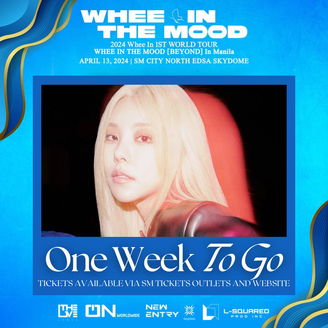 The wait is almost over! WHEE IN THE MOOD [BEYOND] in Manila happens next week, April 13, at the SM North EDSA Skydome! Get your #WheeIntheMoodinManila tickets via SM Tickets outlets and smtickets.com 🎫 @LSquaredProdPH