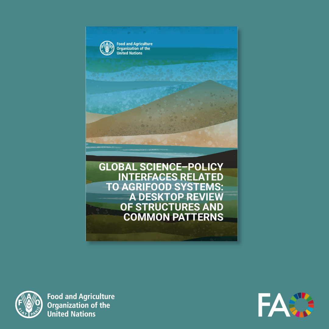 Bridging the gap between science & policy in agrifood systems: @FAO's latest review unveils common structures & patterns of global Science-Policy Interfaces (SPIs). Discover how governance, co-production, and learning drive effective decision-making. 👉 doi.org/10.4060/cd0054…