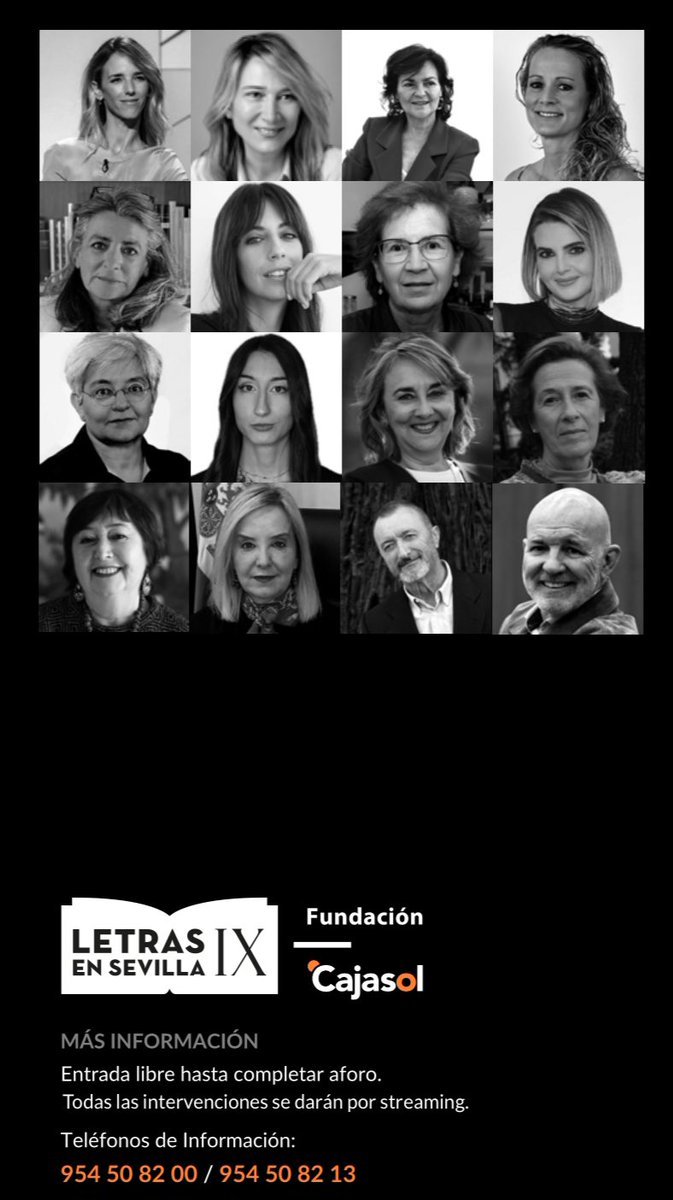 Después de 3 jornadas de @LetrasenSevilla en @Cajasol reflexionando y escuchando voces de mujer, desde todos los ámbitos, llego a la conclusión de que hay un sector (irreflexivo y bronco) que se otorga ser la única voz del feminismo. Lo siento, a legua se os ve el plumero