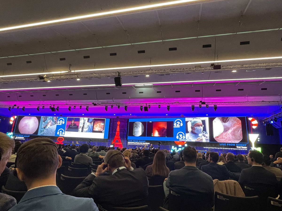 Day2 of #EAU24 again full
Of stones 🥇🏵️ 🪨 
4/4 live channels with endourology procedures
KOLs showcasing surgical tips and tricks in RIRS and PCNL
Heated discussion 🤩
Pearls of wisdom 🙌🏻💍
@OTRAXER @eug20miglia @sproietti81 @SkolarikosAndre @dperfen @YAUEndourology @endouro