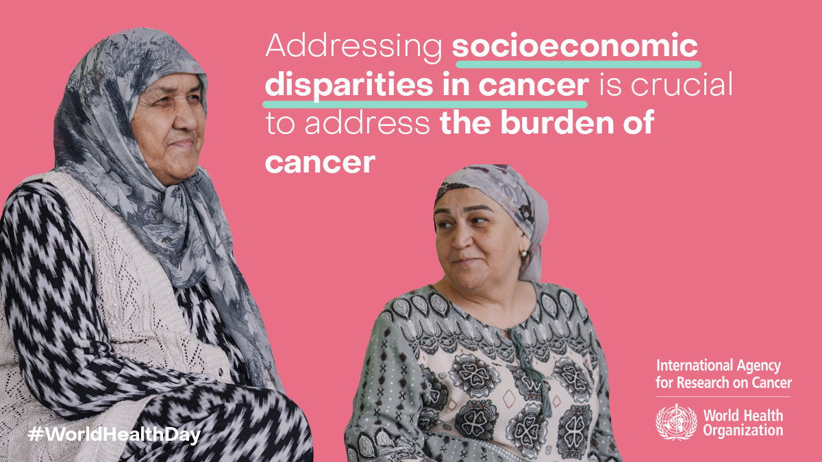 #WorldHealthDay #MyHealthMyRight Although effective prevention interventions for lung cancer and cervical cancer exist, these efforts have not addressed socioeconomic inequalities in deaths caused by these cancers. iarc.who.int/news-events/wo…