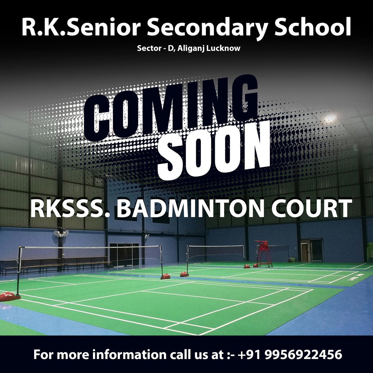 RKSSS. BADMINTON COURT 🏸
COMING SOON
At R K Senior Secondary School,aliganj, Lucknow

#admissionopen2024_2025 #student
#badminton #sport #badmintoncourt #schoollife #summervacation2024

For more information call us at +91 9956922456