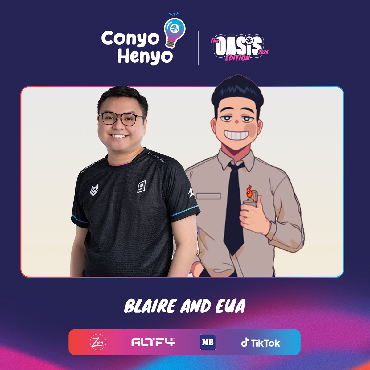 Last na talaga to, last na talaga to duuuuude Introducing our final duo that will like make hula the words sa Conyo Henyo, @PlayWithBlaire and Eua! Catch them tomorrow on Conyo Henyo at 6PM! #ConyoHenyo #SinceDayOne