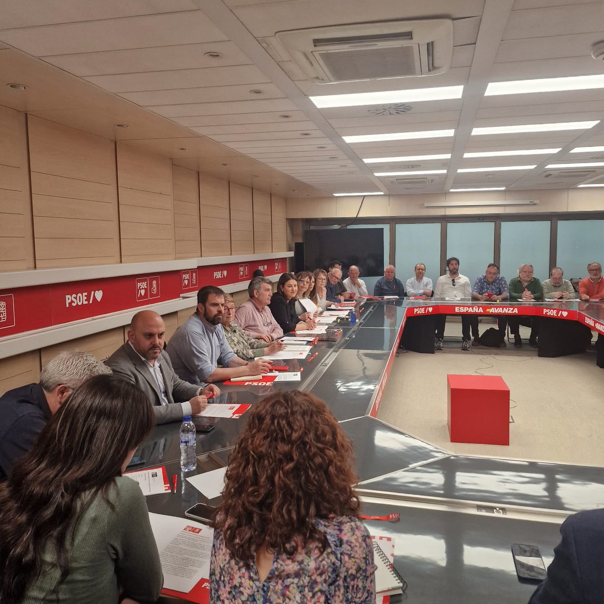 Mañana de trabajo en la VI Asamblea de Cristianos Socialistas PSOE. Aspiramos a seguir trabajando para #TenderPuentes es tiempo de fraternidad.