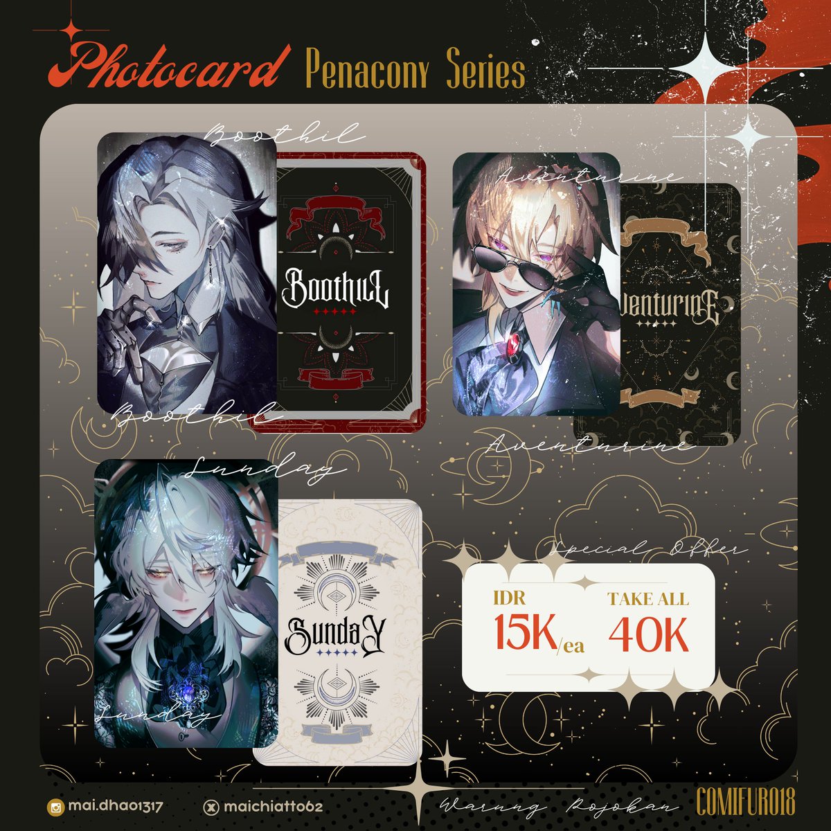 Maichiatto62's tweet photo. [Share are really appreciated]
#CF18 PO is now open (Batch II) 
 (3/5)
📆 April 15th 2024 
✅ Pick Up (day 1) 
✅ Mail Order 📦
‼️ GO limited slot pls contact me first! 

🔗 https://t.co/ChEThTqDq8

‼️Will immediately closed the PO if it reach the maximum slot‼️

#cf18catalogue https://t.co/iOAG3bJq8C