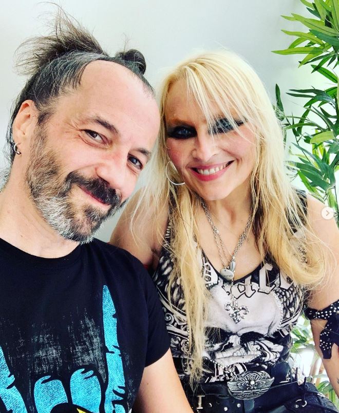 A very #happybirthday to the one and only #JohnnyDee, our great #drummer and good friend. Enjoy your special day! 🤘💪❤️🙏 #Love, #Doro @dee_drums #doropesch #conqueress #warlock #allformetal #allweare