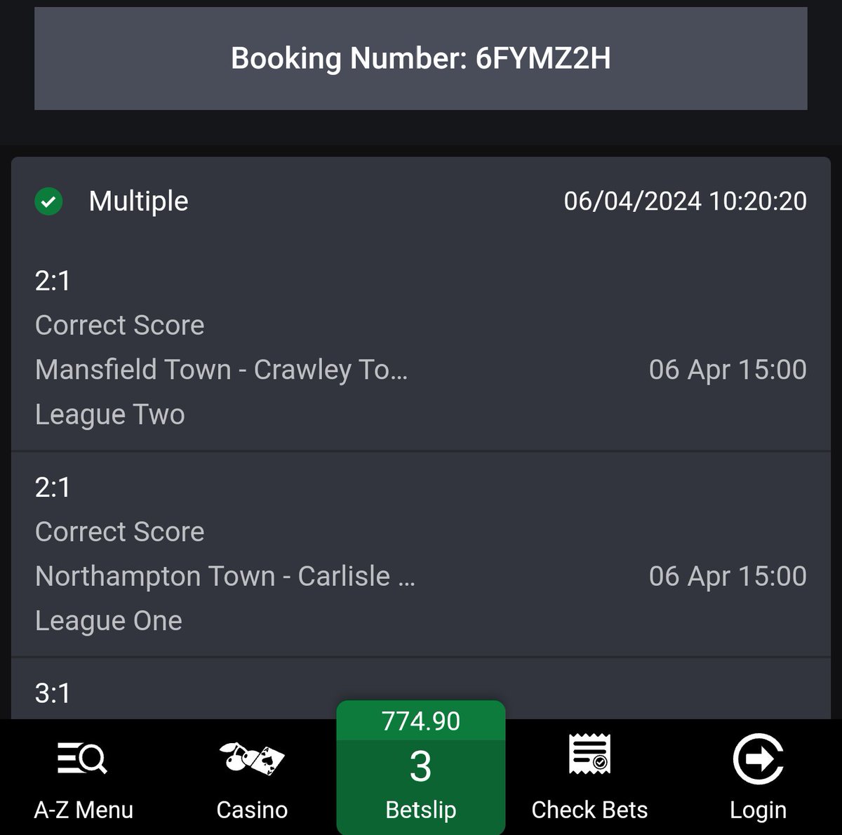 774 66 103 & 117 Odds on Bet9ja 6FYMZ2H 6FYNXVL 6FYQ3SJ 6FYRVFJ #Bet9jabookingcode Not Yet on Bet9ja 👇 bit.ly/blade046 @BettingTipsMan @woozzaabets @TheLockTips @SmoothDeliveryy @Promisepunta