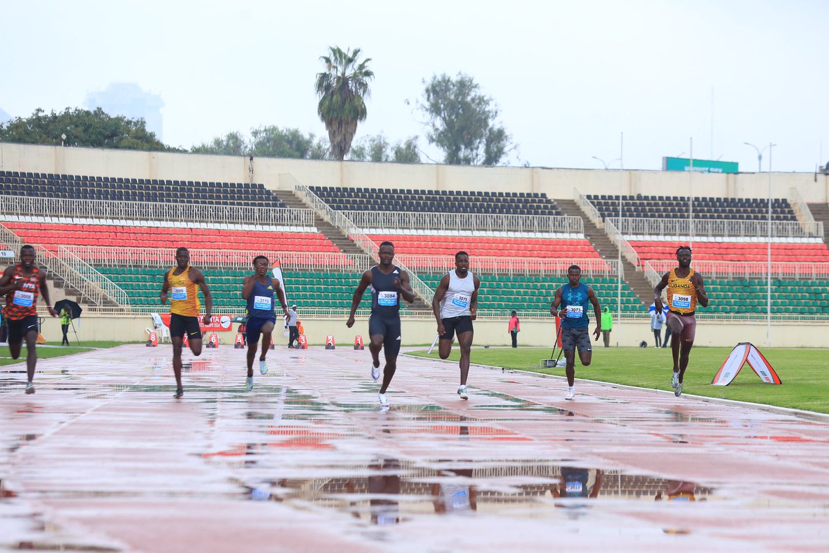 Former National champion Mark Otieno wins the men’s 100m semi 1 in 10:36sec #teamkenya #worldrelaystrials