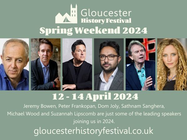 Tickets can be booked now for the Gloucester History Festival Spring Weekend 2024 - 12th to 14th April. A weekend of talks - live at the beautiful Blackfriars Priory in Gloucester. More here: glos.info/whats-on-trans…