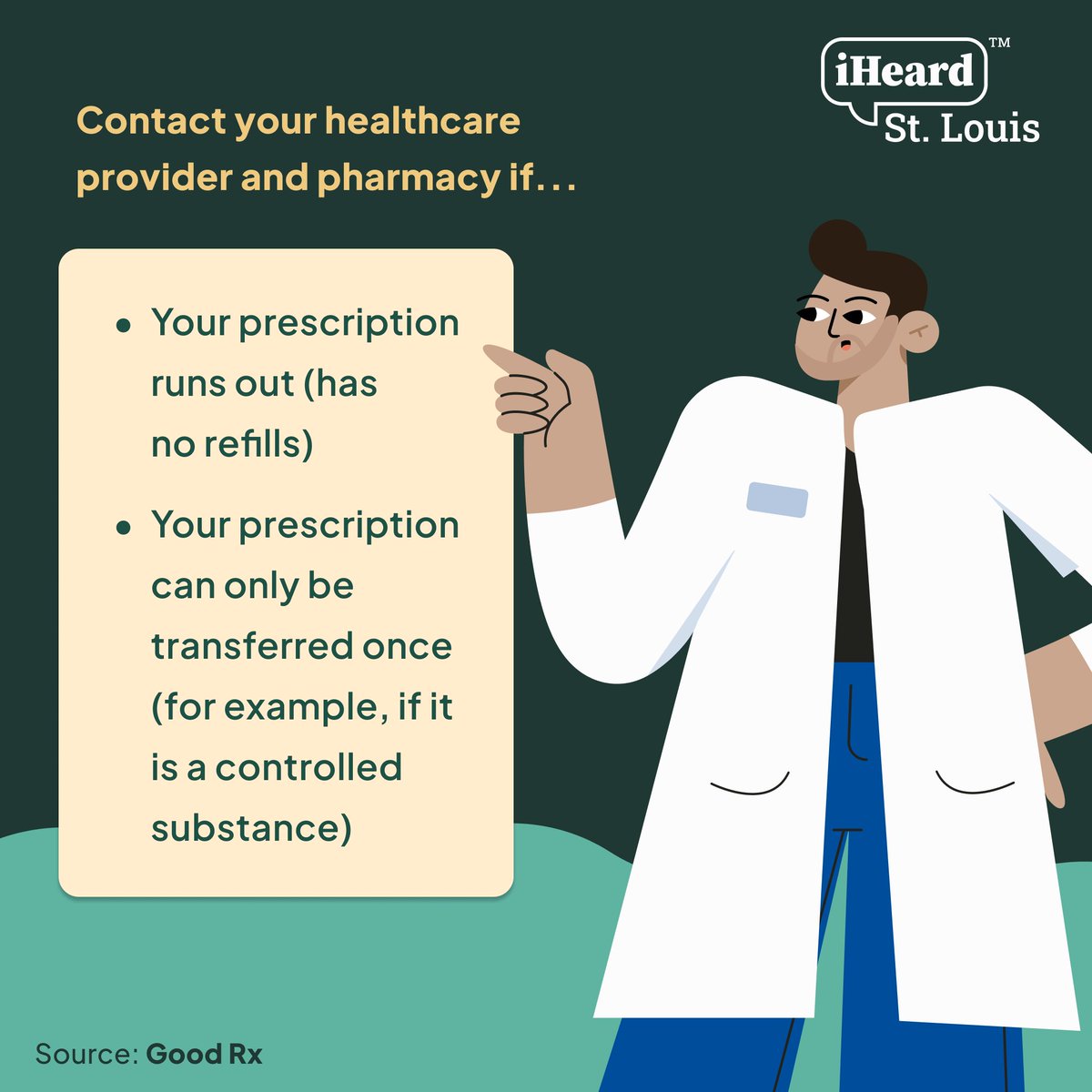 Want to change your pharmacy? It’s easy! Make sure to have info about your medications and insurance with you. Get in touch with your healthcare provider and pharmacy if you have any questions. #iHeardSTL #STL #Pharmacy