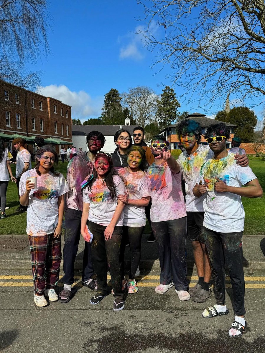 Reliving the colours and joy of our student's Holi Celebrations! 🎊 #Holi2024 #UniOfBuckingham