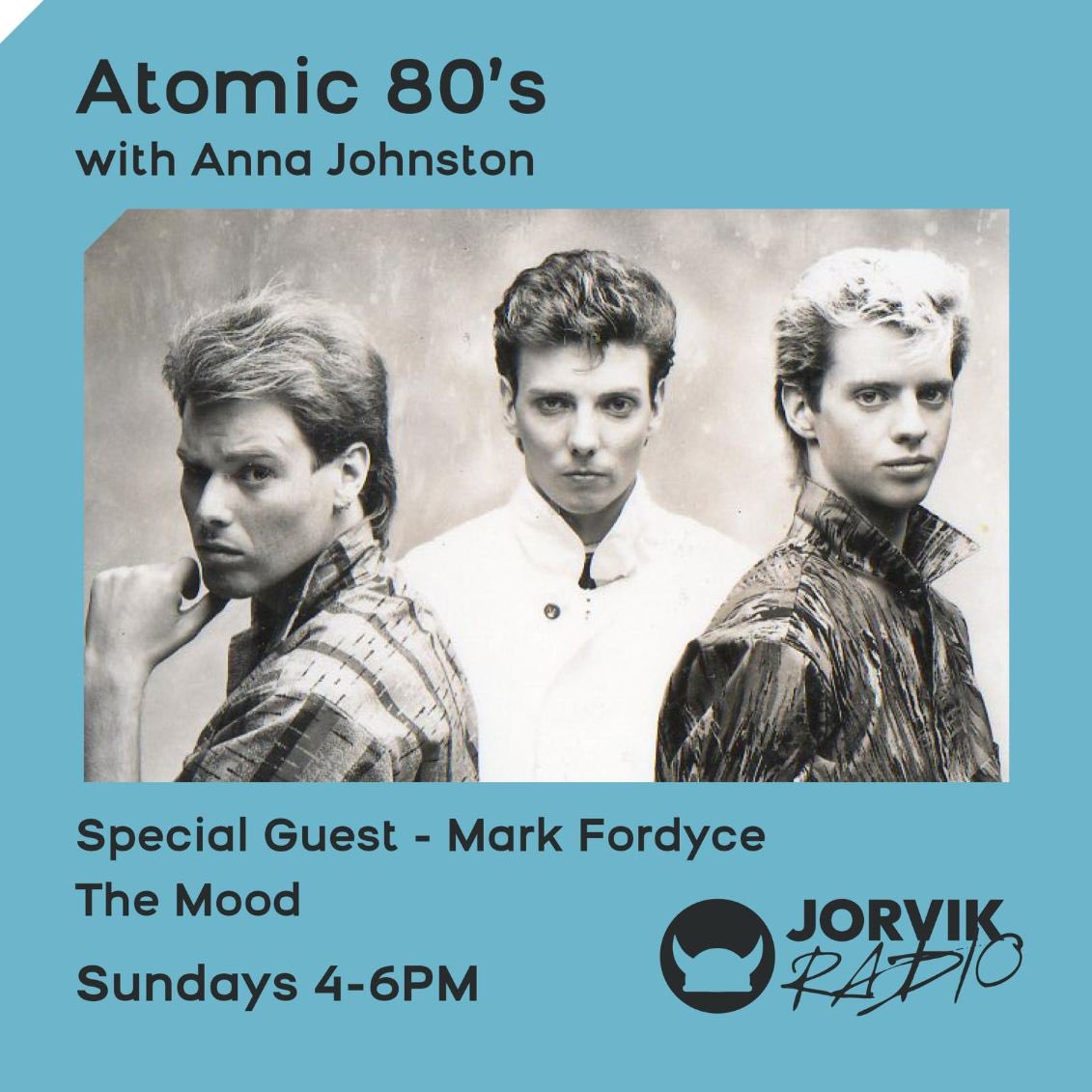 I’m on tomorrow’s Atomic 80’s show - 4-6pm - 94.8 Jorvik Radio. Talking about The Mood. You can download the app and listen anywhere.