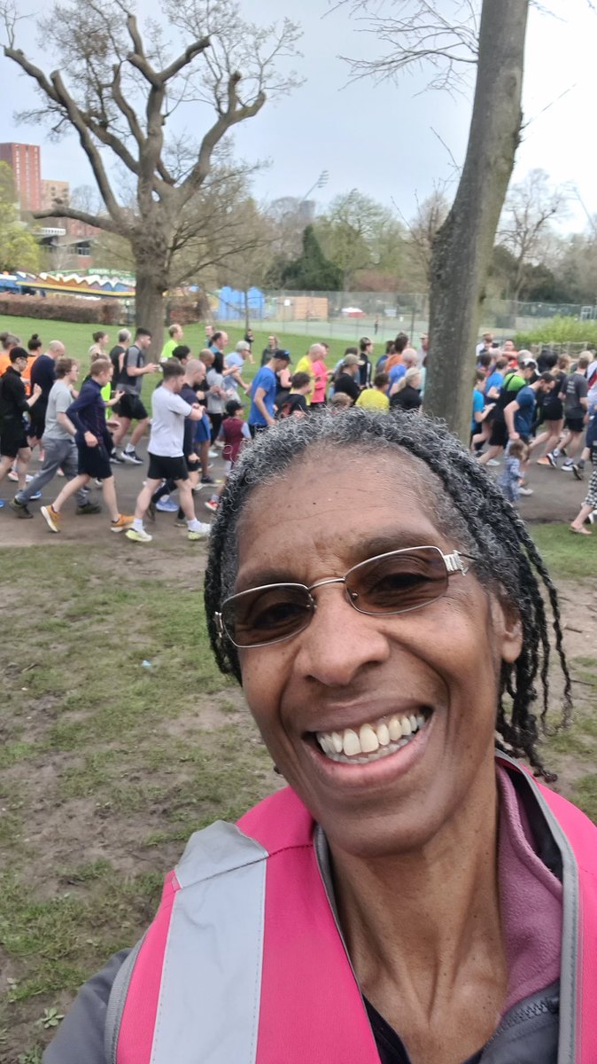 I didn't run today but still felt such a great sense of achievement as a @parkrun volunteer.😊 #Parkrun is fully inclusive, and as a barcode scanner, it was great to have a brief 1 to 1 with so many different people. #parkrunners. 🙏🏾 #loveparkrun