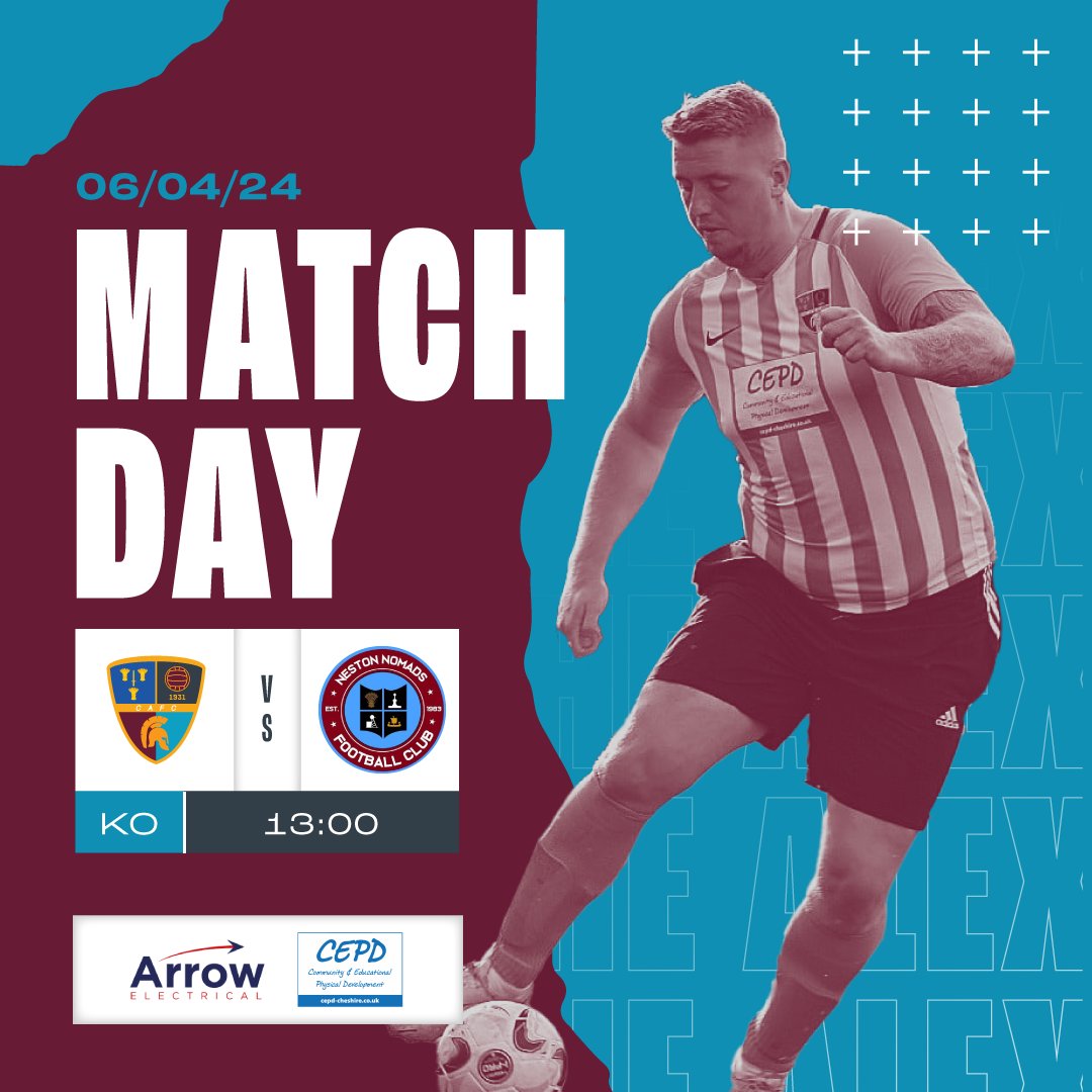 Semi final day vs Neston today. Match will be played in Blacon, 1PM. #upthealex