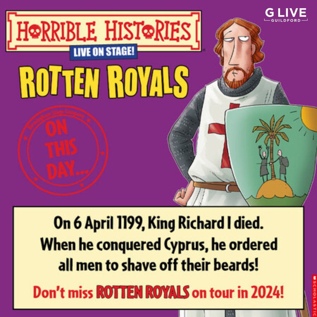 📜 Did you know? 📜 📆 See Horrible Histories live on stage on the 19 Aug!