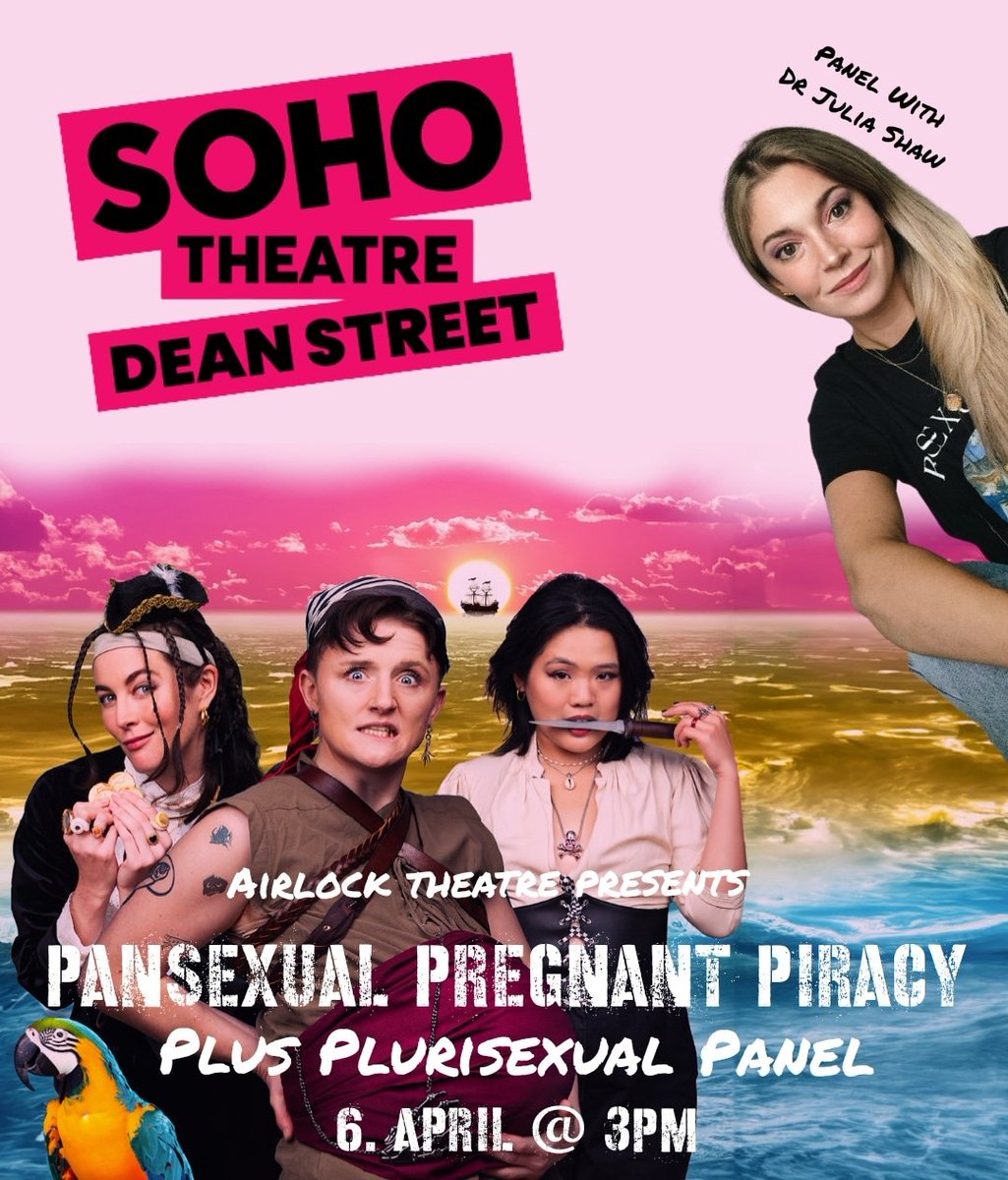 Today at 3! Come watch the play and then I'll be leading a discussion about the science, history and culture of plurisexualty after! sohotheatre.com/events/pansexu…
