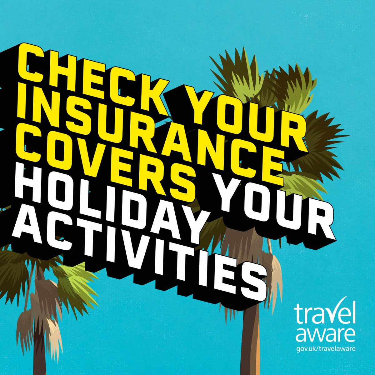 Preparing for a trip abroad this April? 

Make sure travel insurance is top of your to-do list:

✅ Covers the full duration of your trip
✅ Includes all activities you plan to do 
✅ Your medical conditions are declared

ow.ly/La4K50R8w5N

#TravelAware