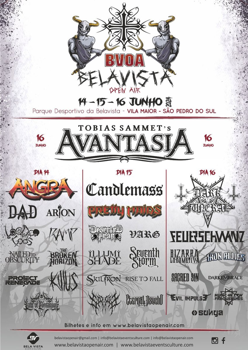 A good plan for today? 🧐 Listen Metal and get ready for BelaVista Open Air! 🤘🤪 Listen the bands here: open.spotify.com/playlist/3fHQ4… Tickets: belavistaopenair.bol.pt #darkembrace #darkheavymetal #belavistaopenair #spotify