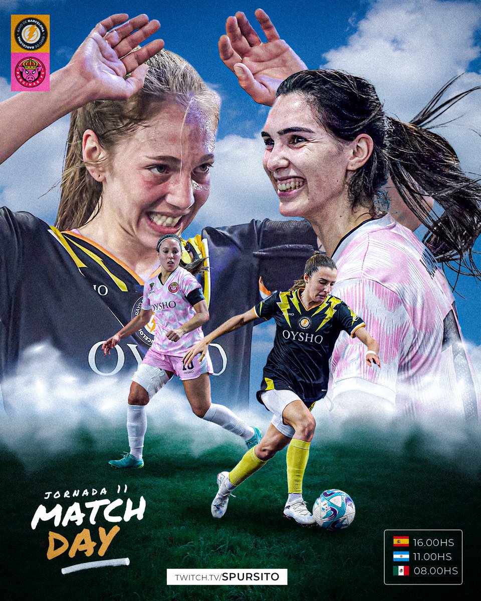 MATCHDAY! 🔥

16:00 🇪🇸 vs. <a href="/PorcinosFC/">Porcinos FC</a> 

#QueensLeagueJ11