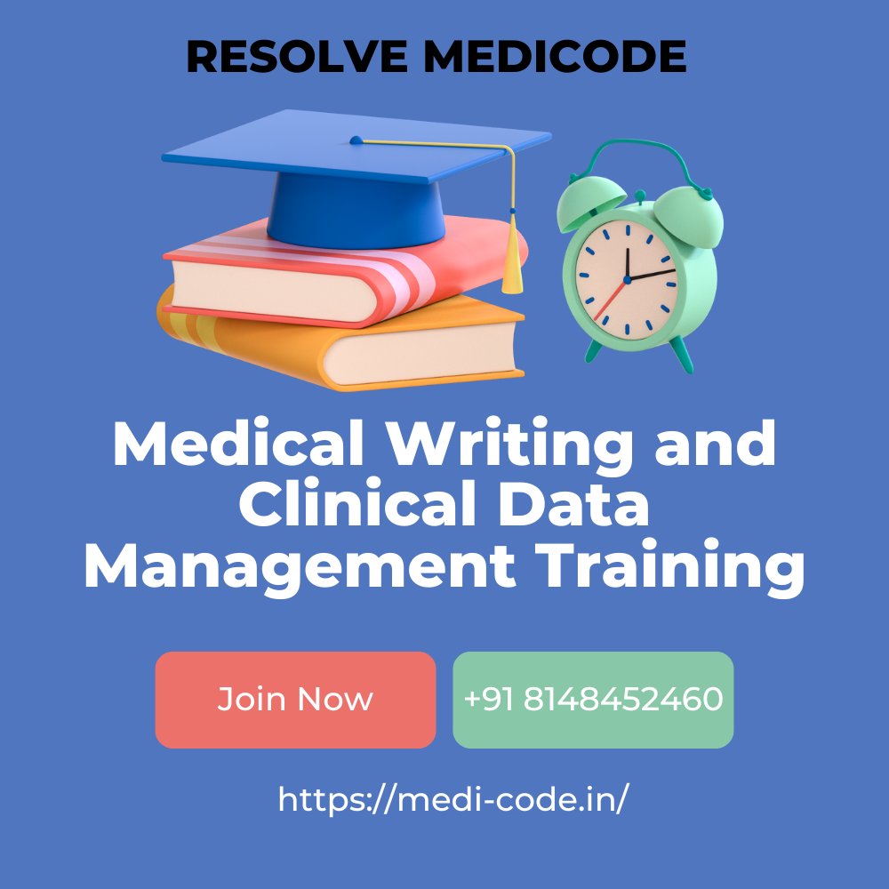ResolveMedicode's tweet image. Looking to kickstart your career in Life Sciences? Dive into the world of Medical Coding and Clinical Data Management with our comprehensive training program!
medi-code.in/training/medic…
#MedicalCodingCourse #EnrollNow #MedicalCodingInstitute  #ClinicalDataManagementCourse