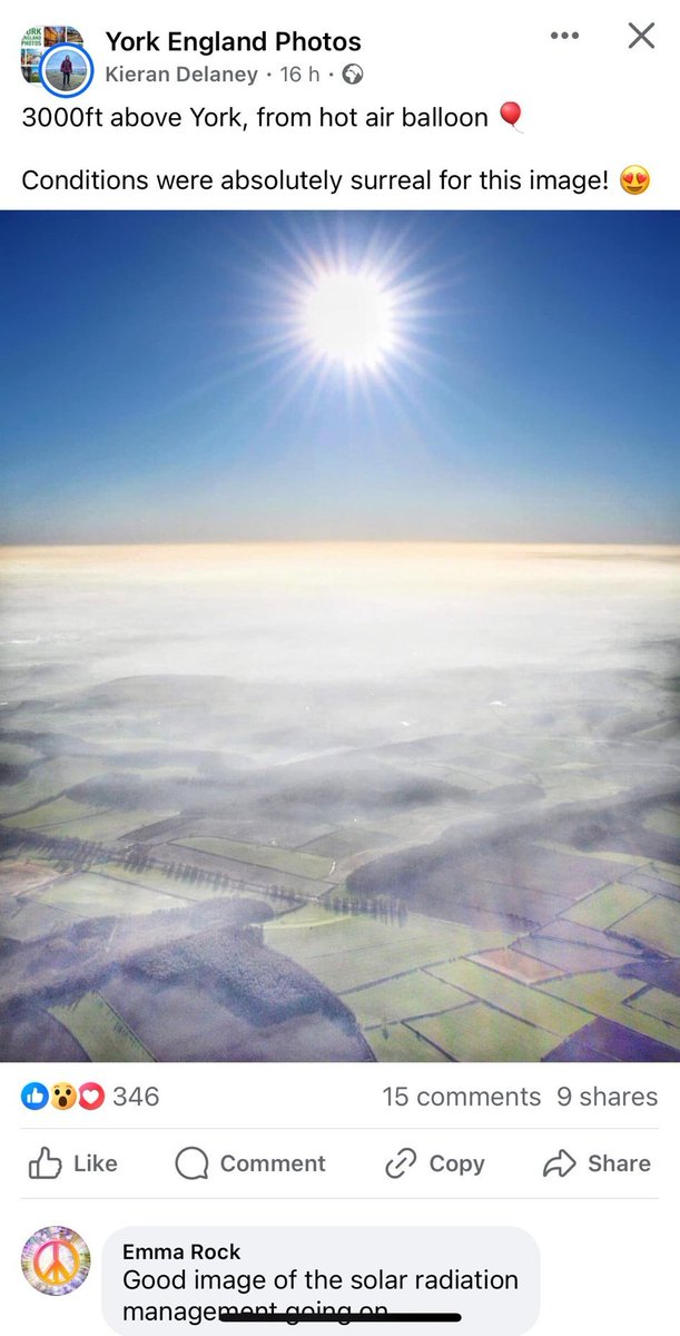 Demo2020cracy's tweet photo. #UK = #UniCloud Kingdom
The sun is out, and the sky is blue above the #GeoEngineering https://t.co/xizuchRaJJ