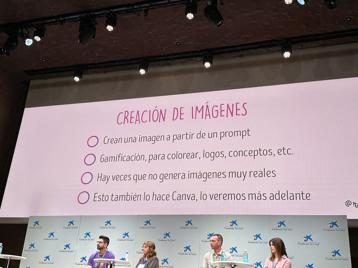 La fantástica @rosaliarte nos cuenta muchas cosas interesantes sobre edición de vídeo con IA y cómo ahorrarnos horas y horas de trabajo. Mi favorita la magia de @canva @CanvaEdu Segunda #EduJornada DE @imgende @FundlaCaixa #CharlasEducativas #claustrovirtual