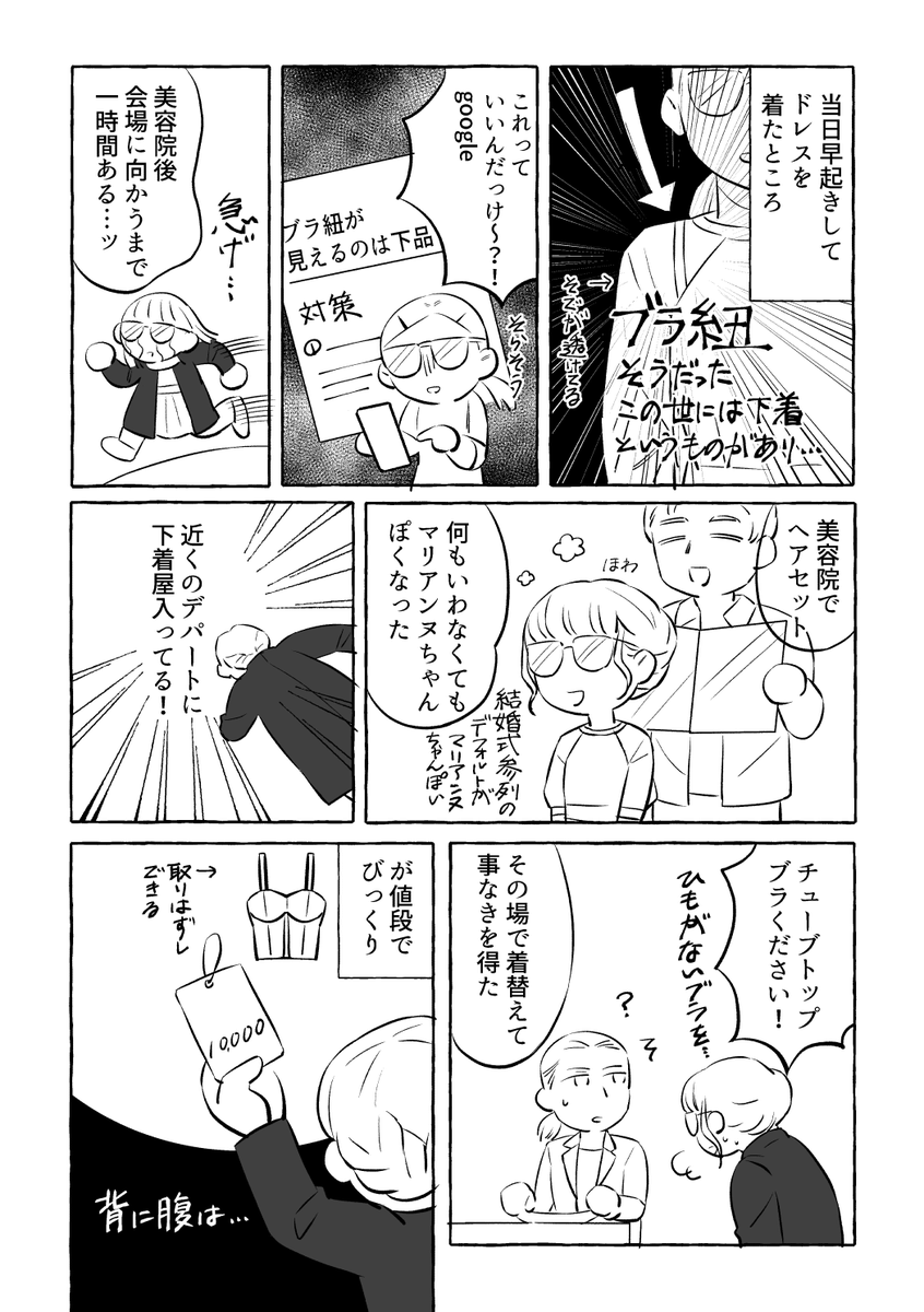 結婚式参列の当日の話 